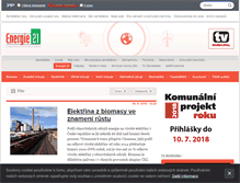 Tablet Screenshot of energie21.cz
